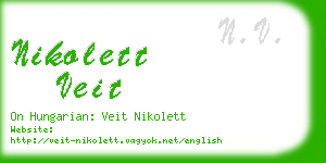 nikolett veit business card